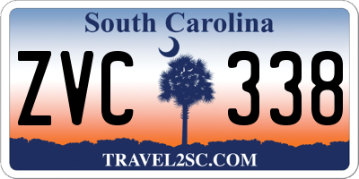 SC license plate ZVC338