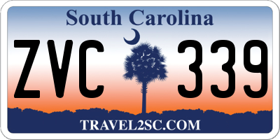 SC license plate ZVC339