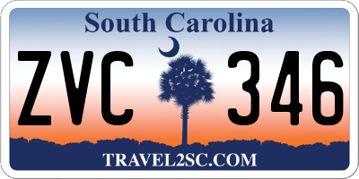 SC license plate ZVC346