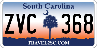 SC license plate ZVC368
