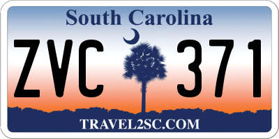 SC license plate ZVC371