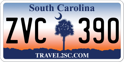 SC license plate ZVC390