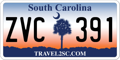 SC license plate ZVC391