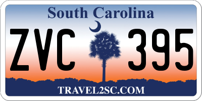 SC license plate ZVC395