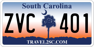 SC license plate ZVC401