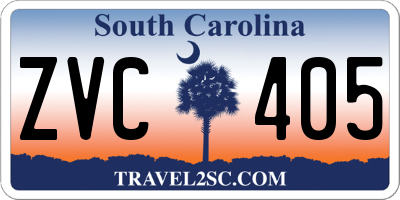 SC license plate ZVC405