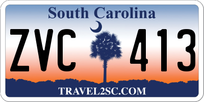 SC license plate ZVC413