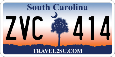 SC license plate ZVC414