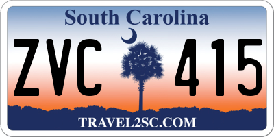 SC license plate ZVC415