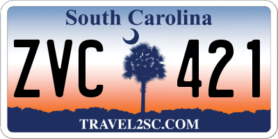 SC license plate ZVC421