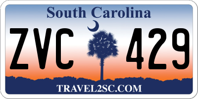SC license plate ZVC429