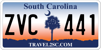 SC license plate ZVC441