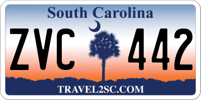 SC license plate ZVC442