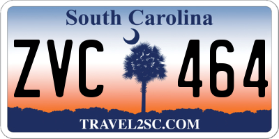 SC license plate ZVC464