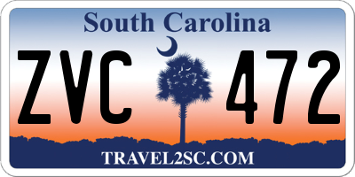 SC license plate ZVC472