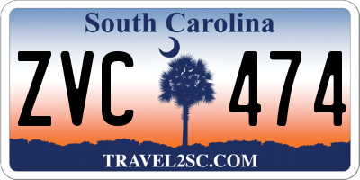 SC license plate ZVC474