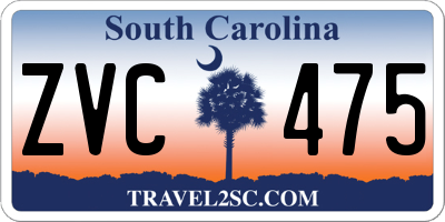 SC license plate ZVC475
