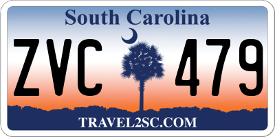 SC license plate ZVC479