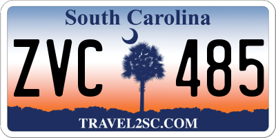 SC license plate ZVC485