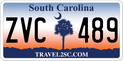 SC license plate ZVC489
