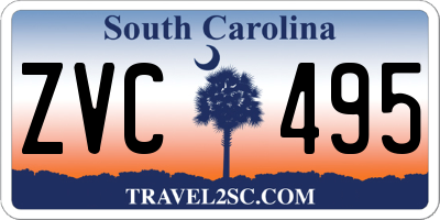 SC license plate ZVC495