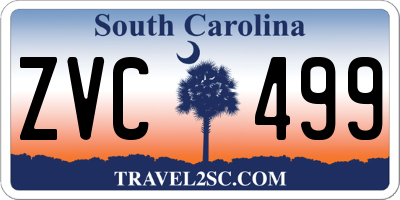SC license plate ZVC499