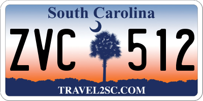 SC license plate ZVC512
