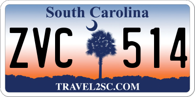 SC license plate ZVC514