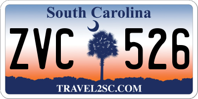 SC license plate ZVC526