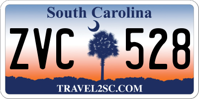 SC license plate ZVC528
