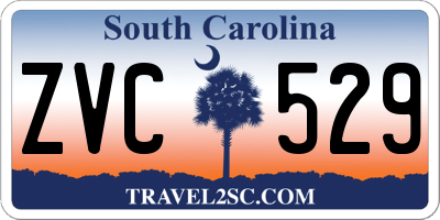 SC license plate ZVC529