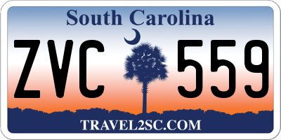 SC license plate ZVC559