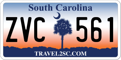 SC license plate ZVC561
