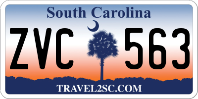 SC license plate ZVC563