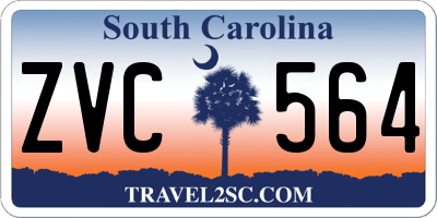 SC license plate ZVC564