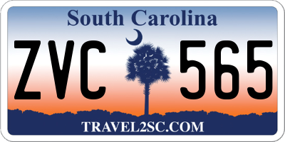 SC license plate ZVC565