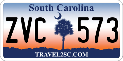 SC license plate ZVC573