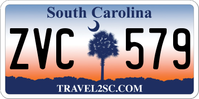 SC license plate ZVC579