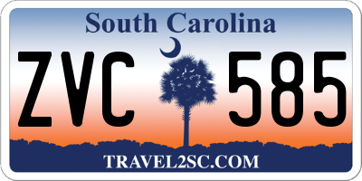 SC license plate ZVC585