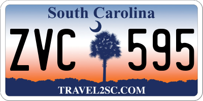 SC license plate ZVC595