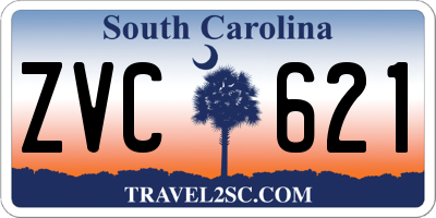 SC license plate ZVC621