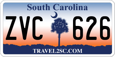 SC license plate ZVC626