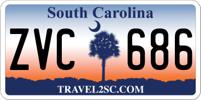 SC license plate ZVC686