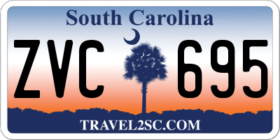 SC license plate ZVC695