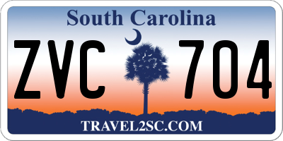 SC license plate ZVC704