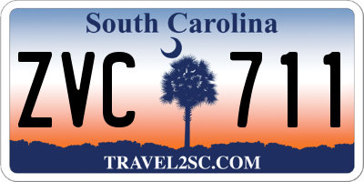 SC license plate ZVC711