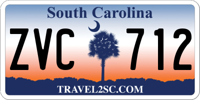 SC license plate ZVC712