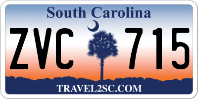 SC license plate ZVC715