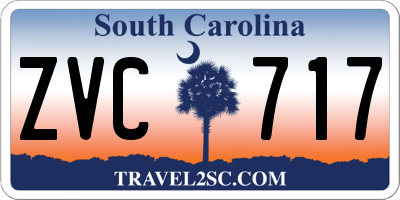 SC license plate ZVC717