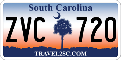SC license plate ZVC720